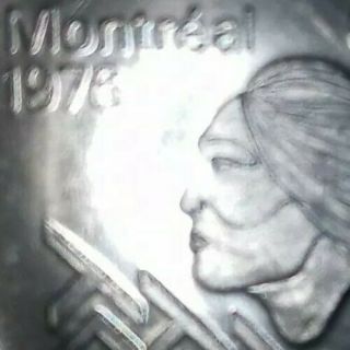 DDR error 1975 Canada RCM 10 Dollar 1976 Montreal Olympic Games Silver Coin 3