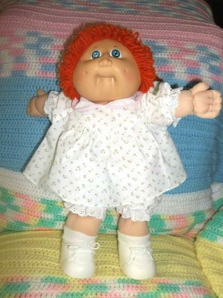 Vintage 1978 - 1982 Cabbage Patch 16 " Doll Carrot Top Red Hair Blue Eyes