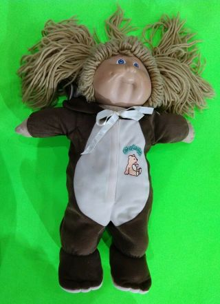 Vintage Cabbage Patch Kids Doll In Sleeper - Light Brown Hair