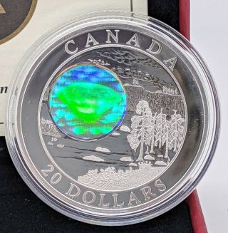2005 Canada Fine Silver Holographic Coin - 1 Oz.  - Diamonds - By Rcm