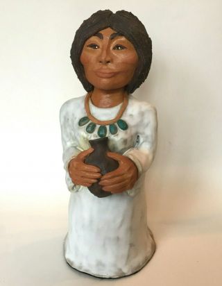Jacqueline (jacque) Jackson Amer Indian Hopi Navajo Sculpture Pottery Figurine