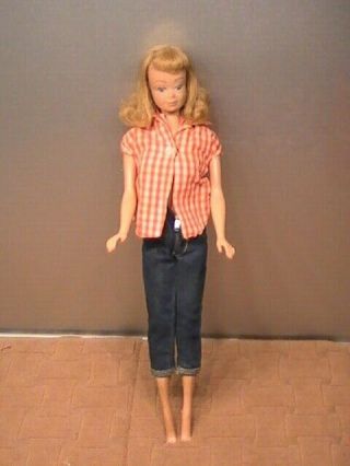 Vintage Midge 1962 Barbie 1958 Blonde Blue Eyes And Freckles Japan
