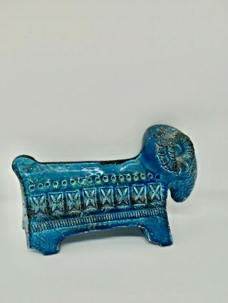 Aldo Londi Bitossi Bouc Pottery Ceramic Mid Century Figurine Rimini Blu Series 2
