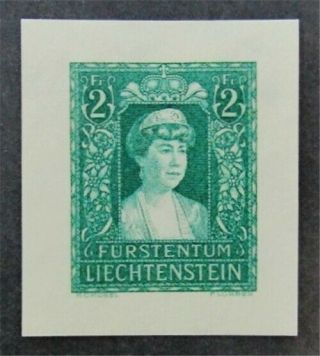 Nystamps Liechtenstein Stamp 130 No Gum H Color Trail Proofs J29y2566