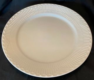 Royal Copenhagen White Half Lace 10.  75” Dinner Plate Set Of 2