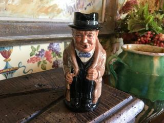 Vintage English Royal Doulton Winston Churchill Figurine