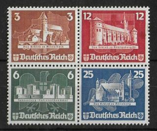 Germany Reich 1935 Nh Ostropa Set Of In Block Michel 575 - 579 Cv €180,  Vf