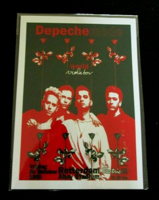 Depeche Mode : Rotterdam World Violator Tour : A4 Repo Poster