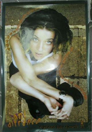 Ani Difranco Up Up Up,  Orig Righteous Babe Promotional Poster,  1999,  20x30,  Vg