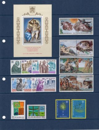 Vatican City 1994 Nh Complete Year Set By Scott: 942 - 70 - Usa