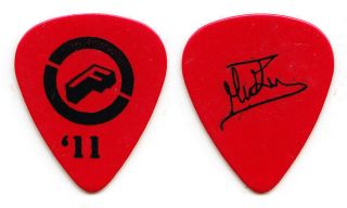 Foreigner Mick Jones Signature Red Guitar Pick - 2011 Tour
