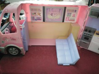 Barbie Hot Tub Party Bus Mobile Home Camper Van With Sounds Rv Mattel 2006