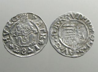 Rudolf Ii Hungary Ar Denar_dated 1587 Ad_madonna/child_1st Dated Coins