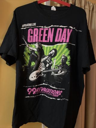 Vintage Green Day Shirt Xl 99 Recolutions Tour