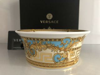 Versace Prestige Gala Blue Cereal Dish 5,  5 