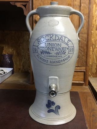 Rockdale Union Stoneware Pottery 1 1/2 Gallon Water Dispenser