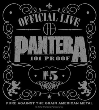Sticker Pantera Official Live: 101 Proof Album Cover Art Metal Music Band Decal