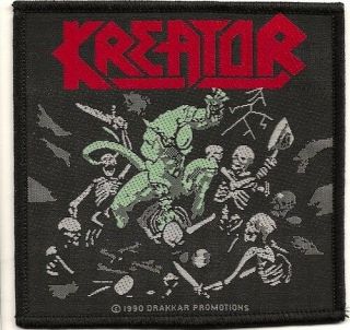 Official Licensed Merch Woven Sew - On Patch Heavy Metal Kreator Pleasure To Kill