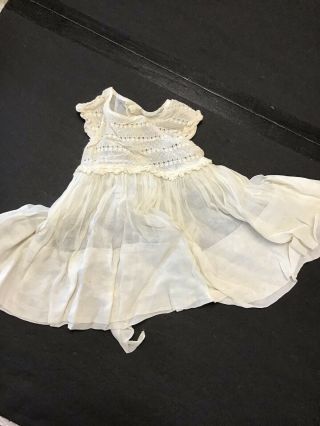 Vintage Antique Doll Dress Bisque Fashion French German Composition Baby Lace