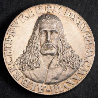 1928,  Germany (weimar).  Silver " Albrecht Durer " Medal By Karl Roth.  Munich