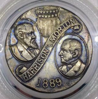 (1889) Washington Harrison & Morton Campaign Medal - Scd
