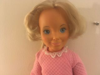 Vintage Ideal Brandi Doll Crissy Grow Hair Swivel Waist Pink Outfit 18”