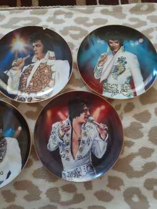 Set Of 5 Elvis Presley Collector Plates