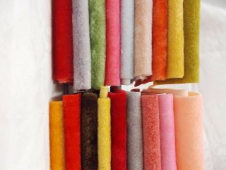 18 Colors Flawed Vtg Long Pile Miniature Mini Bear Velvet Rayon Fabric
