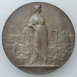 France Silvered Bronze Art Medal The Marianne 1906 By Massonnet.  50 Mm,  ¤360