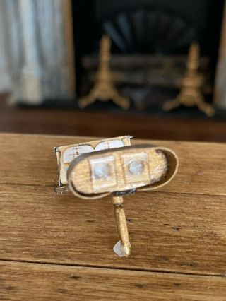 Vintage Miniature Dollhouse 1:12 Artisan Made Wood Antique Style Stereoscope