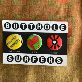 Butthole Surfers Independent Worm Saloon Promo Button Set