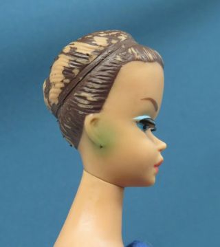 Vintage Mattel Barbie Fashion Queen Doll with Molded Brown Hair 3