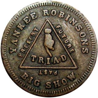 1863 Peoria Illinois Civil War Token Yankee Robinson 