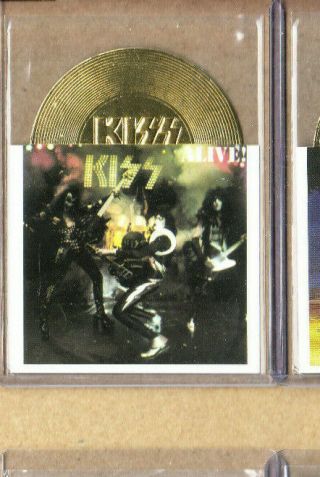 Kiss - Trading Card - Gold Record Card - Alive - Ltd.  Ed - Official Licensed - 2001 - Neca - A4