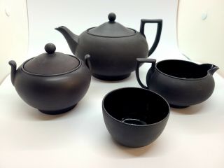 Wedgewood Black Basalt Tea Set