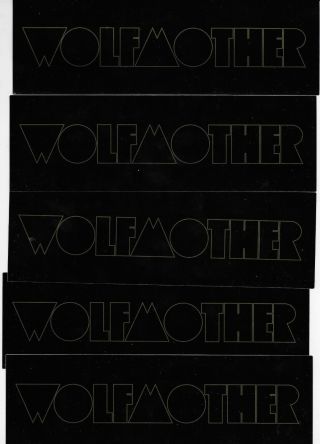 Wolfmother Set Of 5 2009 Cosmic Egg Promo Tour Bumper Stickers