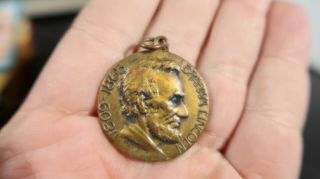 Illinois Watch Co Springfield Abraham Lincoln Watch Medal
