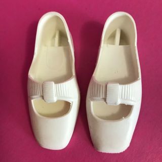 Vintage Ideal Crissy Doll Family White Bow Tie Shoes