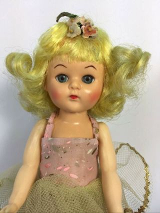 Vintage Virga Lolli Pop Doll 8 " Ballerina Blonde 1950 