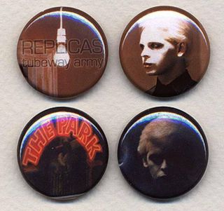 Replicas - Tubeway Army Gary Numan Set Of Four 25mm Badge Button Pins