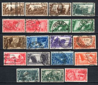 Italy Italian 1932 March On Rome Complete Set Of Stamps Pmk Interest