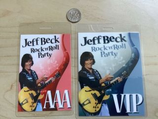 Jeff Beck - Rock And Roll Party Tour With Imelda May - Aaa & Vip Laminates