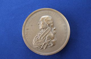 President James Madison Bronze Art Medal U.  S.  E3438