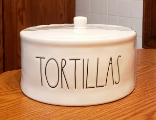 Rae Dunn Tortillas Tortilla Warmer Holder With Lid Large Letters