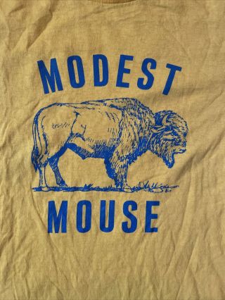 Modest Mouse Bitter Buffalo Shirt Gold Yellow Tailored To Mens Xs Rock Band T