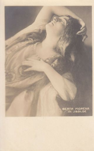 Opera Photo/postcard Opera Singer Berta Morena Munich Soprano As Isolde