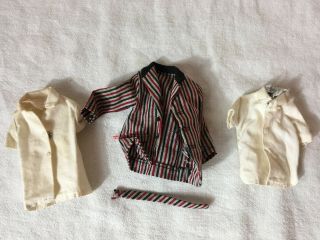 Vintage Barbie Ricky Doll Clothes 1503 Sunday Suit Jacket,  2 Shirts,  Belt