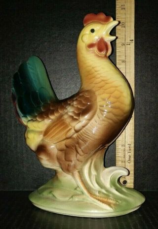 Vintage 1950’s Royal Copley Large 10 " Hen Figurine Ceramic Pottery