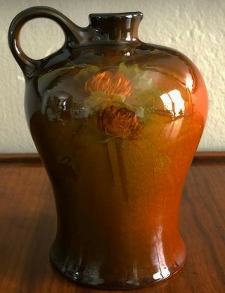 J.  B.  Owens Utopian Art Pottery 1901 793 Light Spirit Jug Bottle Pitcher Vase