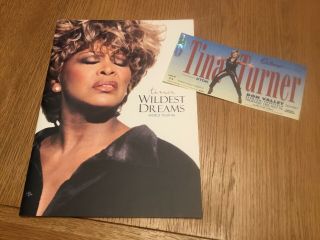 Tina Turner 1996 Wildest Dreams Tour Programme/ticket Stub Don Valley Sheffield